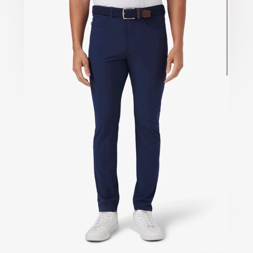 Mizzen+Main Helmsman Slim Pants Navy Blue 29x30 Performance Dress Slacks